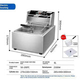 Electric Deep Fat Fryer Multifunctional Commercial Fryer Rapid Heating up Fryer Machine