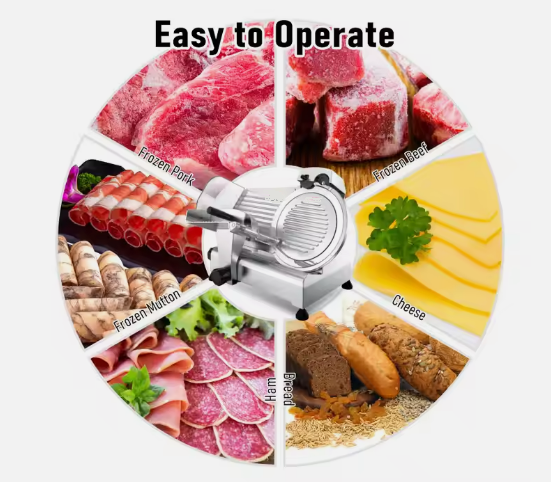 Meat Cutting Dicer Slicer Machine Commercial Meat Slicers Electric Food Meat Slicer Machine Automatic for Retail