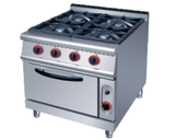 Stainless Steel Gas Range with 4 burner Wither for Sale