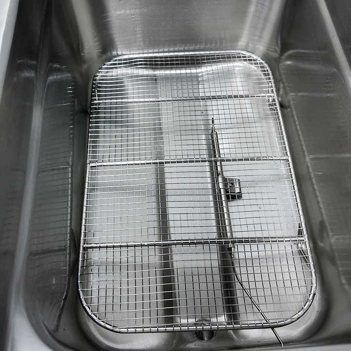 Commercial 2 Tank 14L Stainless Steel Gas Deep Fryer New Condition Potato Chips Fryer