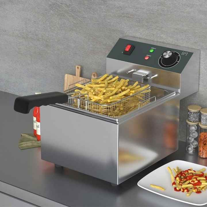 Electric Deep Fat Fryer Multifunctional Commercial Fryer Rapid Heating up Fryer Machine