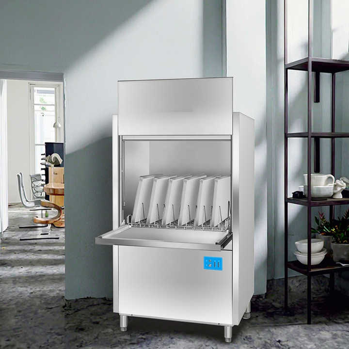 380V Stainless Steel Large Front Loading Utensil Washer Machine for Restaurant