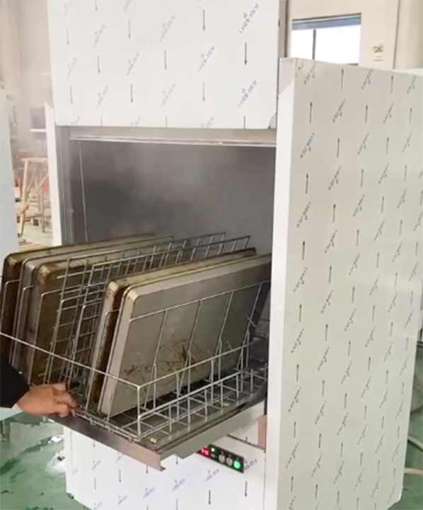 380V Stainless Steel Large Front Loading Utensil Washer Machine for Restaurant