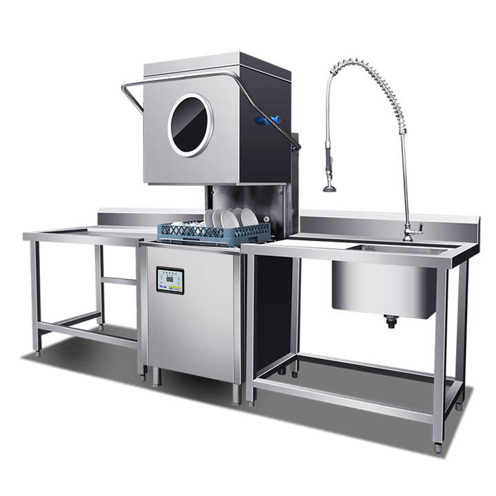 Freestanding Semi Automatic  Commercial Dishwashing Machine