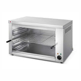 High Efficiency Countertop Electric BBQ Grill – Wall-Mounted Stainless Steel Salamander Oven with Brushed Surface