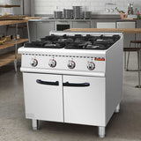 Commercial Kitchen Equipment Stainless Steel Electric Stove with 5 Burners for Hotels and Restaurants