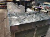 Room temperature refrigeration pickle rack for supermarket fresh food convenience store