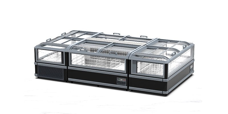 ASIA-STYLE TRANSPARENT  ISLAND FREEZER