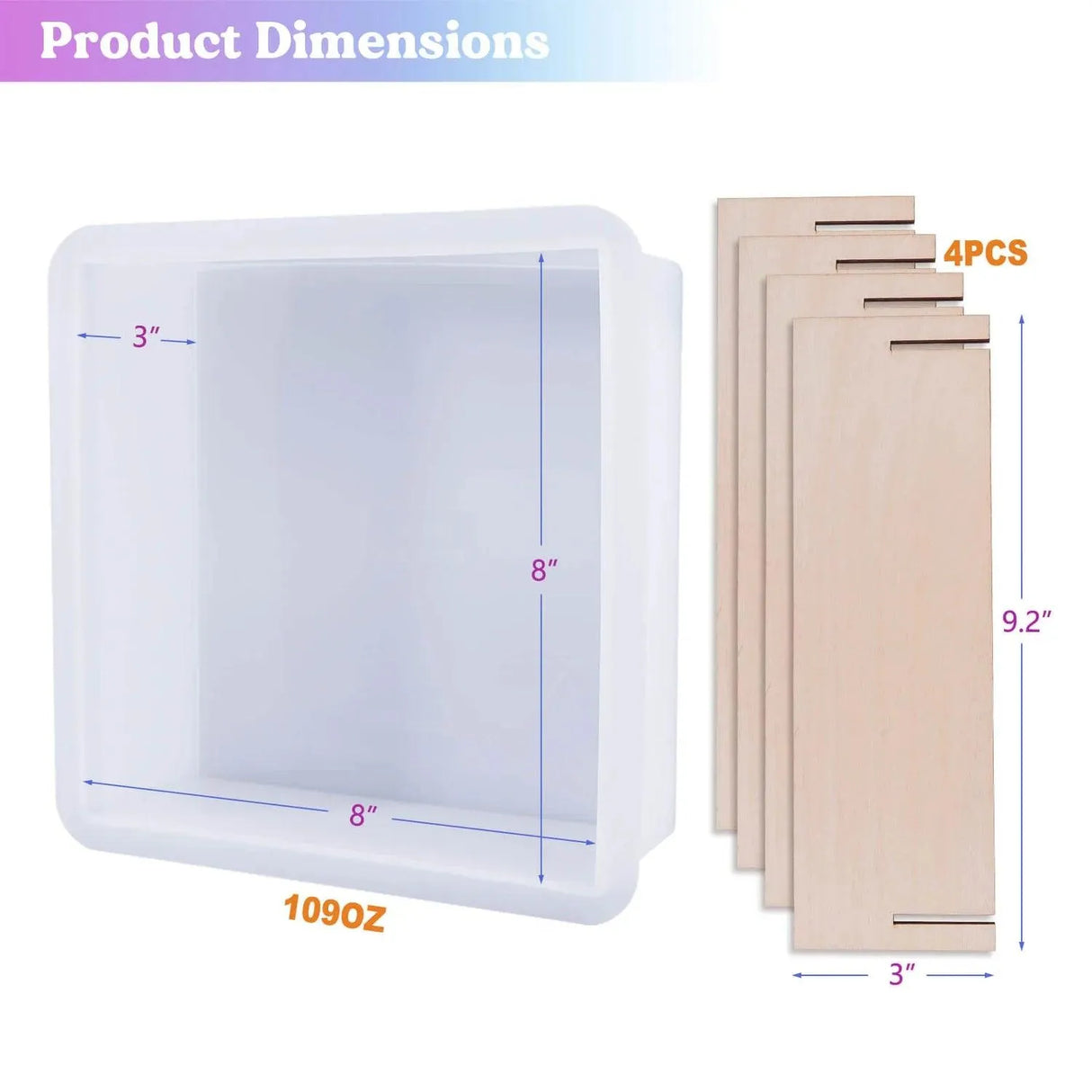 Resin Silicone Mold - Square